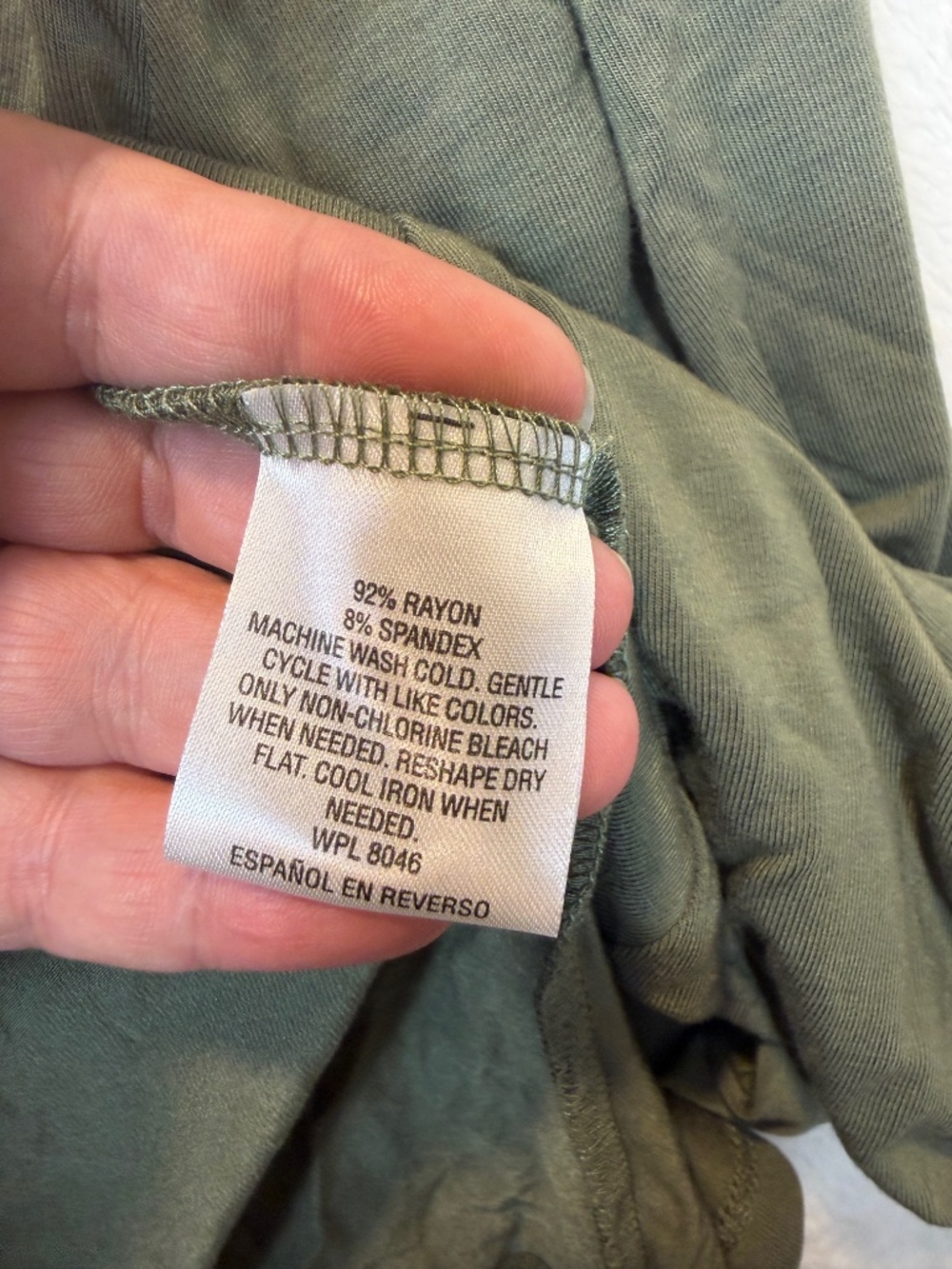 Style & Co Dress Womens Size XL Petit Army Green Lightweight Casual Coastal Crui - Picture 5 of 9